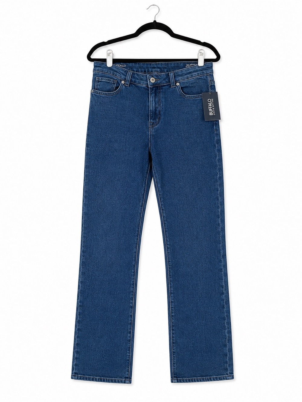 Buffalo David Bitton Women’s Straight-Leg Jeans in Dark Blue